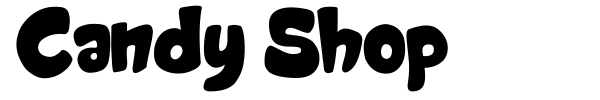 Candy Shop font preview